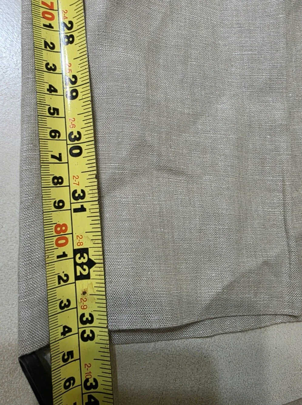 Façonnable 100% Linen Trousers | French Riviera Quiet Luxury | Tan | Size 40